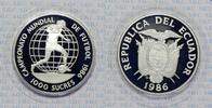 Ecuador 1000 Sucres XIII FIFA World Cup Mexico -