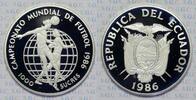 Ecuador 1000 Sucres XIII FIFA World Cup Mexico -