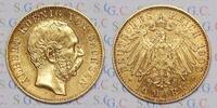 Kaiserreich Sachsen 10 Mark King Albert -