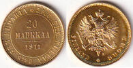 Finnland, 20 Markkaa, Zar Nikolaus II.,1894-1917, -