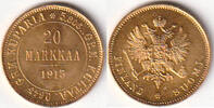Finnland, 20 Markkaa, Zar Nikolaus II.,1894-1917, -