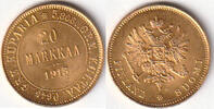 Finnland, 20 Markkaa, Zar Nikolaus II.,1894-1917, -