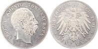Sachsen 5-Mark Albert 1873-1902. -