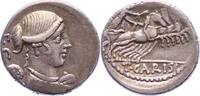 Republik Denar T. Carisius 46 v. Chr.. -
