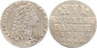 Norwegen XVI Skilling Friedrich IV. 1699-1730. -