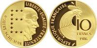 Frankreich 10 Francs Gold Fünfte Republik seit 1958. -
