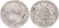 Löwenstein-Wertheim-Rochefort 1/2 Konventionstaler Karl Thomas 1735-1789. -