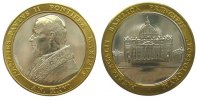 Vatikan Medaille Bi-Metall Johannes Paul II, Petersdom, v. Giandomenico, ca. 34,6 MM -