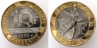 Frankreich 10 Francs Bi-Met Schön 259 -