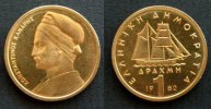 Griechenland 1 Drachma NiBr Kanaris -
