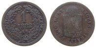 Ungarn 1 Kreuzer Ku Franz Joseph I, KB -