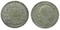 Niederlande 10 Cent Ag Wilhelmina I -