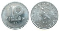 Ungarn 10 Filler Al Taube, kleiner Fleck -