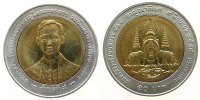 Thailand 10 Baht Bi-Met 50.Regierungsjahr König Bhumipol -