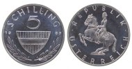 Österreich 5 Schilling KN Lippizaner -