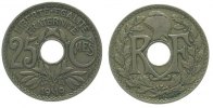 Frankreich 25 Centimes KN Lindauer, Gad. 380 -