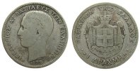 Griechenland 1 Drachma Ag Georg I -