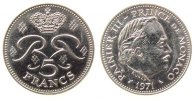 Monaco 5 Francs Ni-Ku Rainer III -