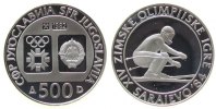 Jugoslawien 500 Dinara Ag Olympiade Sarajewo, Abfahrtslauf -