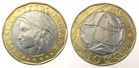 Italien 1000 Lire Bi-Met Europakarte -