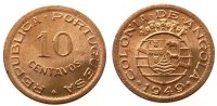 Angola 10 Centavos 1949 Br minimal fleckig unz 41.84 元 含税 ＋  230.10 元 运费