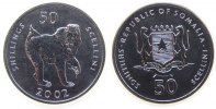 Somalia Republik 50 Shilling 2002 St Affe unz 20.92 元 含税 ＋  230.10 元 运费