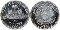 Haiti 50 Gourdes Ag Fußball WM 1978 -