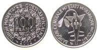 West Afrik. Staaten 100 Francs Ni Sägerochen -
