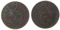 Dänemark 2 Öre Br Christian IX, -