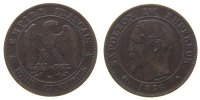 Frankreich 2 Centimes Br Napoleon III, BB (Strasbourg) -