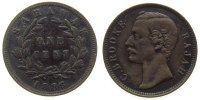 Sarawak 1 Cent Ku C.Brooke, kleine Randstöße -