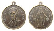 Vatikan tragbare Medaille Bronze Leo XIII (1878-1903) - Heilige Jungfrau Maria, Brustbild halblinks / Heilige Jungfrau Maria über 1830, v. Depose, ca. 32 -
