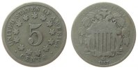USA 5 Cents KN Shield Nickel -
