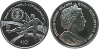 Britisch Virgin Inseln 10 Dollar Ag Fußballspieler, Fußballweltmeisterschaft in Deutschland 2006, Jungferninseln -