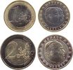 Monaco 3 Euro 2001 Bi-Met Rainer III, 1+2 Euros unz 188.43 元 含税 ＋  230.30 元 运费