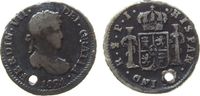 Bolivien 1/2 Real 1821 Ag Ferdinand VII, P.J., gelocht - holed schön 100.41 元 含税 ＋  230.10 元 运费