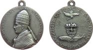 Vatikan tragbare Medaille WM Pius XI (1922-1939) - auf sein 50. jähriges Priesterjubiläum, Brustbild nach links / Brotkorb über Fisch mit PX, ca. 32,5 MM -