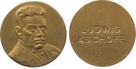Medicina in nummis Medaille Bronze Aschoff Ludwig (1866-1942) - Pathologe, ca. 30 MM -