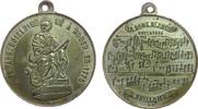 Frankreich tragbare Medaille Bronze versilbert Boïeldieu François-Adrien (1775-1834) - auf die Oper La dame blanche, französischer Komponist, seine Stat -