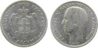 Griechenland 1 Drachma Ag Georg I -