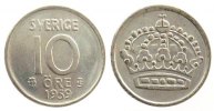 Schweden 10 Öre Ag Gustav VI -
