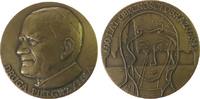 Vatikan Medaille Bronze Johannes Paul II - auf seine 2. Pilgerfahrt, Druga Pielgrzymka - 600 Lat Obecnosci Obrazu 1982, Büste nach links / Bildni -
