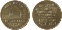 Sport Medaille Bronze Leipzig - auf das 3. Allgemeine Turnfest, Festhalle / Mehrzeiler, ca. 22 MM -