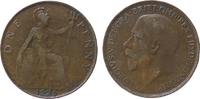GB Großbritannien ab 1708 1 Penny Br Georg V -