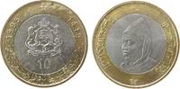 Marokko 10 Dirhams Bi-Met Hassan II -