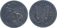 Frankreich Medaille Silber Somme - auf die Landwirte, Societe des Agriculteurs de la Somme, Bauer und Bäuerin bei der Getreideernte - im Hintergrund -