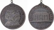 Frankreich tragbare Medaille Silber Nantes - Handelskammer, Chambre de Commerce, Gebäude / Segelschiff, ca. 31,8 MM, ca. 14,9 Gramm, Riffelrand, nachträglich -