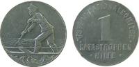 Österreich 1 Schilling Aluminium Katastrophenhilfe, Österr. Nationalkomitee / Mann mit Paddel in einem Boot, 23 MM -