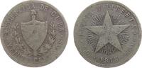 Kuba 20 Centavos Ag Stern -