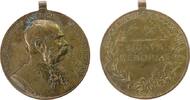 Franz Josef I (1848-1916) tragbare Medaille Bronze Franz Joseph I (1848-1916) - auf sein 50jähriges Regierungsjubiläum, Brustbild nach rechts / SIGNUM MEMORIAE, ca. 34,5 MM -